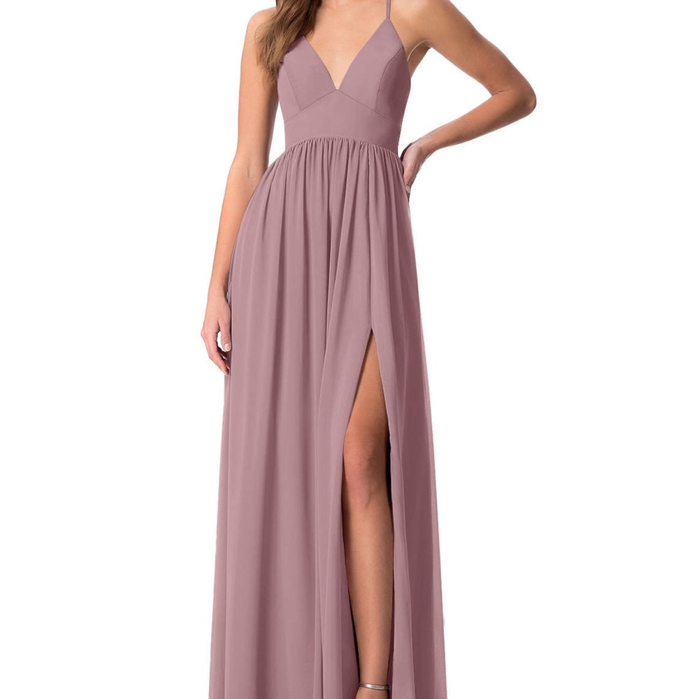 Azazie Aaida, color dusty rose, size 16